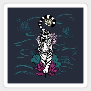 Tiger Lotus Sticker